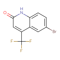 Chemical structure of 6-bromo-4-(trifluoromethyl)-1,2-dihydroquinolin-2-one - CSSB00010244731