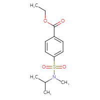 Chemical structure of ethyl 4-[methyl(propan-2-yl)sulfamoyl]benzoate - CSSB02018607650