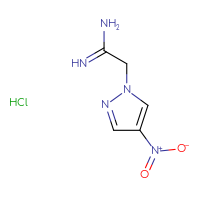Chemical structure of 2-(4-nitro-1H-pyrazol-1-yl)ethanimidamide hydrochloride - CSSB00000690777
