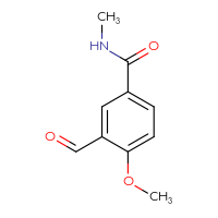 Chemical structure of 3-formyl-4-methoxy-N-methylbenzamide - CSSB00021314925
