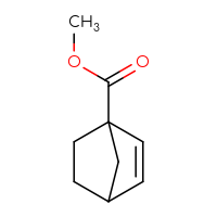 Chemical structure of methyl bicyclo[2.2.1]hept-2-ene-1-carboxylate - CSSB00015596539