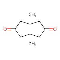 Chemical structure of 3a,6a-dimethyl-octahydropentalene-2,5-dione - CSSB00000035527
