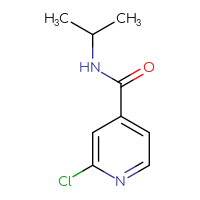 Chemical structure of 2-chloro-N-(propan-2-yl)pyridine-4-carboxamide - CSSB00000229805