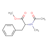 Chemical structure of methyl (2R)-2-(N-methylacetamido)-3-phenylpropanoate - CSSB01054611318