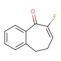 Chemical structure of 6-fluoro-8,9-dihydro-5H-benzo[7]annulen-5-one - CSSB00010652889