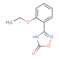 Chemical structure of 3-(2-ethoxyphenyl)-4,5-dihydro-1,2,4-oxadiazol-5-one - CSSB00011388291