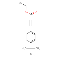 Chemical structure of ethyl 3-(4-tert-butylphenyl)prop-2-ynoate - CSSB00006008943