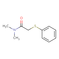 Chemical structure of N,N-dimethyl-2-(phenylsulfanyl)acetamide - CSSB00000150696