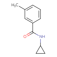 Chemical structure of N-cyclopropyl-3-methylbenzamide - CSSB00000160701