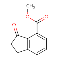 Chemical structure of methyl 3-oxo-2,3-dihydro-1H-indene-4-carboxylate - CSSB00009873941