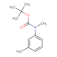 Chemical structure of tert-butyl N-methyl-N-(3-methylphenyl)carbamate - CSSB00011924879