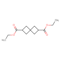 Chemical structure of 2,6-diethyl spiro[3.3]heptane-2,6-dicarboxylate - CSSB00015188894