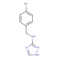 Chemical structure of N-[(4-bromophenyl)methyl]-1H-1,2,4-triazol-3-amine - CSSB00009813004