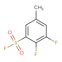 Chemical structure of 2,3-difluoro-5-methylbenzene-1-sulfonyl fluoride - CSSB02127864343