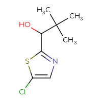 Chemical structure of 1-(5-chloro-1,3-thiazol-2-yl)-2,2-dimethylpropan-1-ol - CSSB00014172974