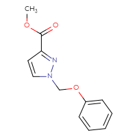 Chemical structure of methyl 1-(phenoxymethyl)-1H-pyrazole-3-carboxylate - CSSB00015197950
