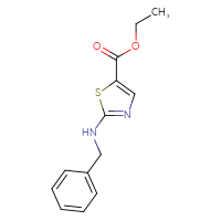 Chemical structure of ethyl 2-(benzylamino)-1,3-thiazole-5-carboxylate - CSSB00011219000