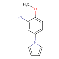 Chemical structure of 2-methoxy-5-(1H-pyrrol-1-yl)aniline - CSSB00000721938