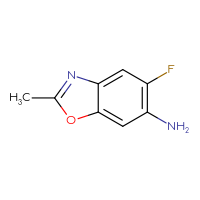 Chemical structure of 5-fluoro-2-methyl-1,3-benzoxazol-6-amine - CSSB00009983810