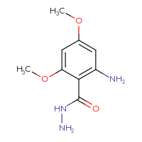 Chemical structure of 2-amino-4,6-dimethoxybenzohydrazide - CSSB00056211013