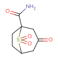 Chemical structure of 3,8,8-trioxo-8λ⁶-thiabicyclo[3.2.1]octane-1-carboxamide - CSSB01148676436