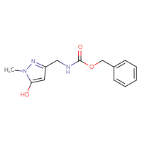 Chemical structure of benzyl N-[(5-hydroxy-1-methyl-1H-pyrazol-3-yl)methyl]carbamate - CSSB00113620682