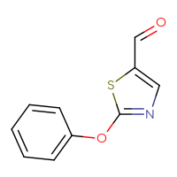 Chemical structure of 2-phenoxy-1,3-thiazole-5-carbaldehyde - CSSB00021575795