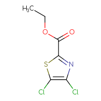 Chemical structure of ethyl 4,5-dichloro-1,3-thiazole-2-carboxylate - CSSB00010114874