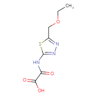 Chemical structure of {[5-(ethoxymethyl)-1,3,4-thiadiazol-2-yl]carbamoyl}formic acid - CSSB00010368297