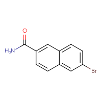 Chemical structure of 6-bromonaphthalene-2-carboxamide - CSSB00012348387