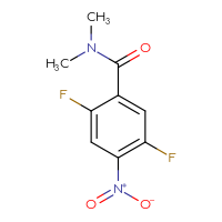Chemical structure of 2,5-difluoro-N,N-dimethyl-4-nitrobenzamide - CSSB00006355209