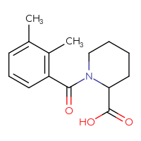 Chemical structure of 1-(2,3-dimethylbenzoyl)piperidine-2-carboxylic acid - CSSB00000492989