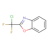 Chemical structure of 2-(chlorodifluoromethyl)-1,3-benzoxazole - CSSB00010129019