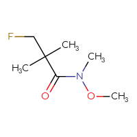 Chemical structure of 3-fluoro-N-methoxy-N,2,2-trimethylpropanamide - CSSB00114117893