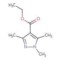 Chemical structure of ethyl 1,3,5-trimethyl-1H-pyrazole-4-carboxylate - CSSB00011213175