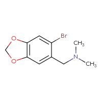 Chemical structure of [(6-bromo-2H-1,3-benzodioxol-5-yl)methyl]dimethylamine - CSSB00009812719