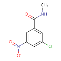 Chemical structure of 3-chloro-N-methyl-5-nitrobenzamide - CSSB00012080707