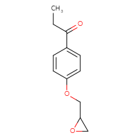 Chemical structure of 1-{4-[(oxiran-2-yl)methoxy]phenyl}propan-1-one - CSSB00000018938