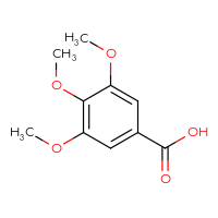 Chemical structure of 3,4,5-trimethoxybenzoic acid - CSSB00000210649