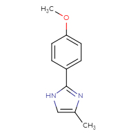 Chemical structure of 2-(4-methoxyphenyl)-4-methyl-1H-imidazole - CSSB00012064258