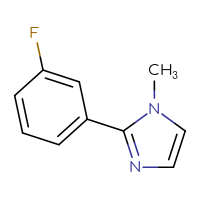 Chemical structure of 2-(3-fluorophenyl)-1-methyl-1H-imidazole - CSSB00025787683
