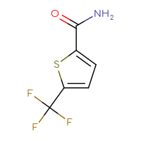 Chemical structure of 5-(trifluoromethyl)thiophene-2-carboxamide - CSSB00015375323