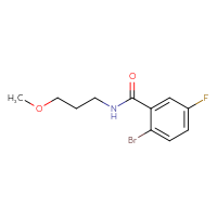 Chemical structure of 2-bromo-5-fluoro-N-(3-methoxypropyl)benzamide - CSSB00000205865