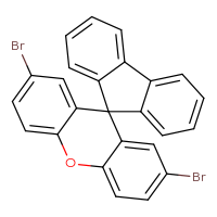 Chemical structure of 2',7'-dibromospiro[fluorene-9,9'-xanthene] - CSSB00134618052