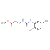 Chemical structure of methyl 3-{[(2,5-dimethylphenyl)carbamoyl]amino}propanoate - CSSB00103795588
