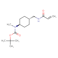 Chemical structure of tert-butyl N-methyl-N-[(1r,4r)-4-[(prop-2-enamido)methyl]cyclohexyl]carbamate - CSSB03550050634