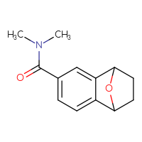 Chemical structure of N,N-dimethyl-11-oxatricyclo[6.2.1.0²,⁷]undeca-2,4,6-triene-4-carboxamide - CSSB01385229896