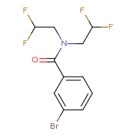 Chemical structure of 3-bromo-N,N-bis(2,2-difluoroethyl)benzamide - CSSB00032749689
