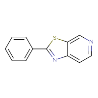 Chemical structure of 2-phenyl-[1,3]thiazolo[5,4-c]pyridine - CSSB00010243856