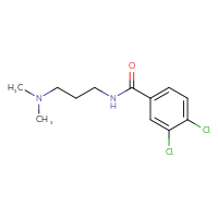 Chemical structure of 3,4-dichloro-N-[3-(dimethylamino)propyl]benzamide - CSSB00046809212